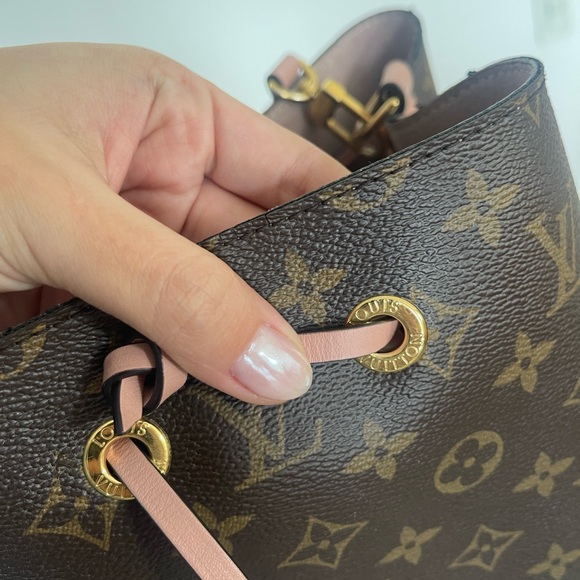 LOUIS VUITTON NEO NOE PINK SUEDE - Picture 3 of 4